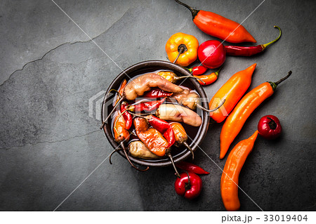 Latin American escabeche - fermented chili pepper Latin American escabeche - fermented chili pepper 33019404