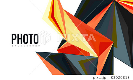 Modern triangle presentation template 33020813