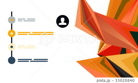 Modern triangle presentation template 33020840