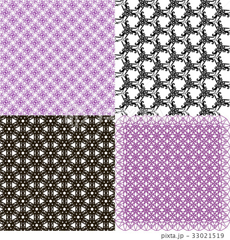 Set of abstract vintage geometric wallpaper patter Set of abstract vintage geometric wallpaper patter 33021519