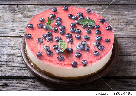 Cheesecake with blueberry Cheesecake with blueberry 33024496