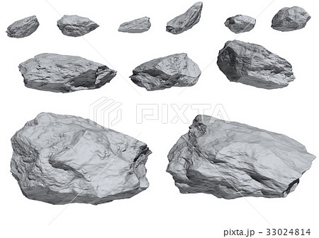 岩 セットのイラスト素材 33024814 Pixta