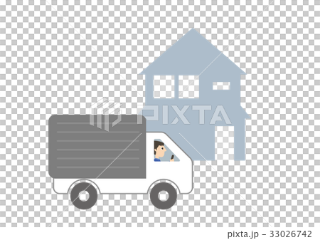 運行在住宅區的卡車 運行在住宅區的卡車 33026742