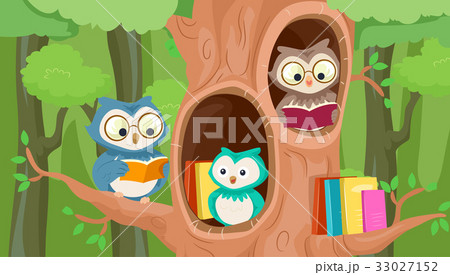 Owls Mascot Tree Library 33027152