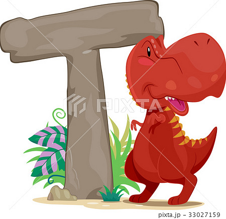 Dino Letter Tyrannosaurus Rex 33027159
