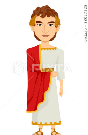 Man Roman Emperor Costumeのイラスト素材