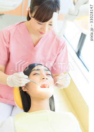 歯科、歯科衛生士、歯科医、女性、治療 33028147