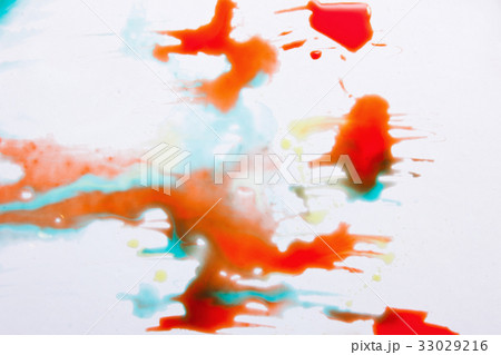Abstract image of colorful splashes on white 33029216