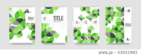 Set of brochure cover background, a4 template Set of brochure cover background, a4 template 33031965