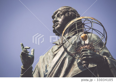 Nicolaus Copernicus statue in Torun, Poland 33034105