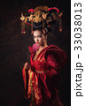 Asian woman in Chinese tradition dress 33038013