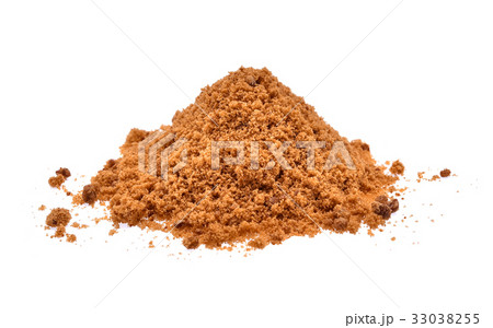 brown sugar isolated on white background brown sugar isolated on white background 33038255
