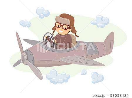 Stickman Man Ride Plane 33038484
