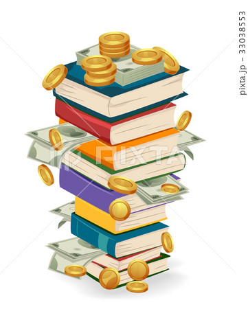 books money savings educationのイラスト素材 33038553 pixta