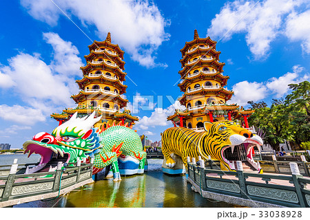 Kaohsiung Lotus Pond and Pagodas 33038928