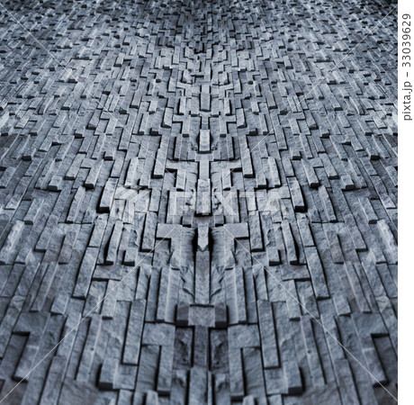 brick wall in gray background 33039629