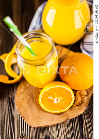 Jar of orange juice Jar of orange juice 33040692