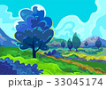 Landscape, Vector illustration 33045174