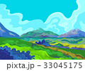 Landscape, Vector illustration 33045175