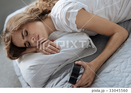 Calm peaceful woman sleeping Calm peaceful woman sleeping 33045560
