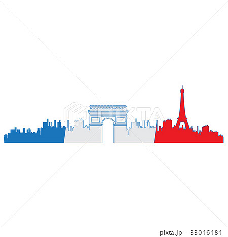 Isolated cityscape of Paris 33046484