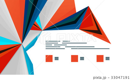 Modern triangle presentation template 33047191
