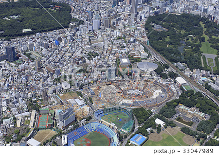 新国立競技場建設用地上空/Aerial view 新国立競技場建設用地上空/Aerial view 33047989