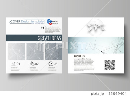 Business templates for square design brochure Business templates for square design brochure 33049404