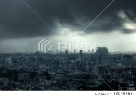 【積乱雲】都市風景 33049868