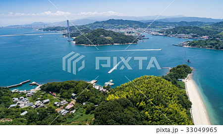 小島 おしま(愛媛県今治市) 空撮 小島 おしま(愛媛県今治市) 空撮 33049965