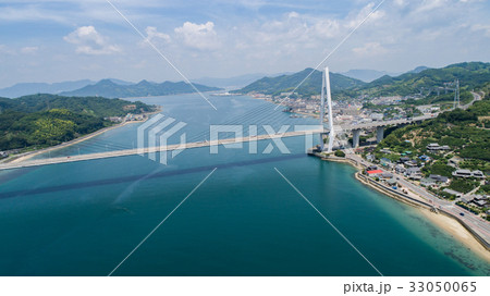 生口橋（しまなみ海道）　空撮 33050065