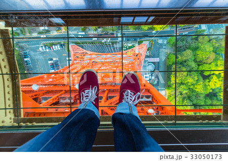 東京タワーのルックダウンウィンドウからの景色 東京タワーのルックダウンウィンドウからの景色 33050173