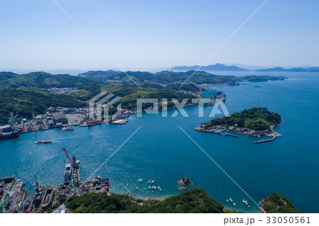来島（愛媛県今治市）　空撮 33050561