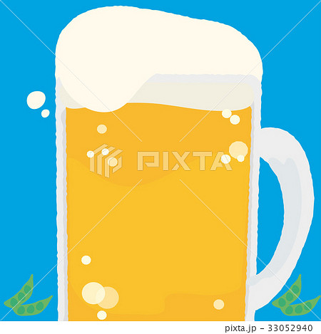 ビール 背景 イラストのイラスト素材 [33052940] - PIXTA