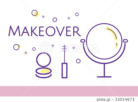 Illustration of beauty cosmetics makeover skincare 33054673