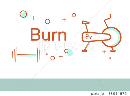 Fitness Barbell Bike Equipment Icon 33054676