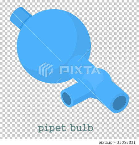 Pipet bulb icon, cartoon style 33055831