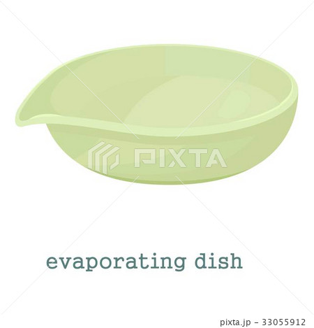 Evaporating dish icon, cartoon style 33055912