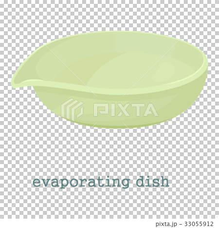 Evaporating dish icon, cartoon style 33055912