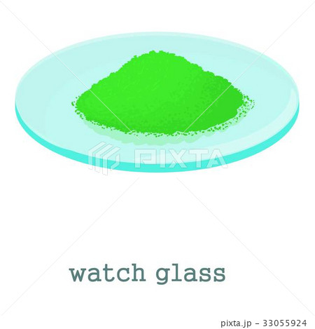 Watch glass icon, cartoon style 33055924