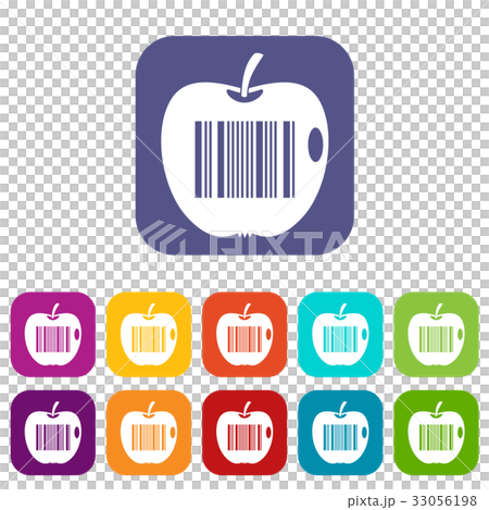 Code to represent product identification icons set - Stock Illustration ...