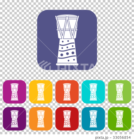 Tamtam icons set flat Tamtam icons set flat 33056854