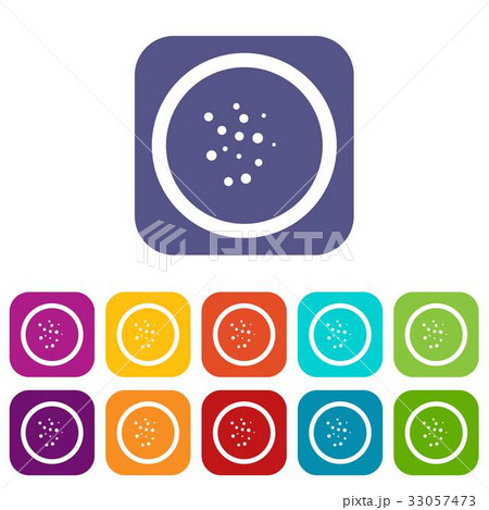 Hot sauce icons set flat Hot sauce icons set flat 33057473