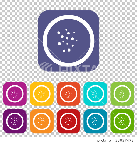 Hot sauce icons set flat 33057473