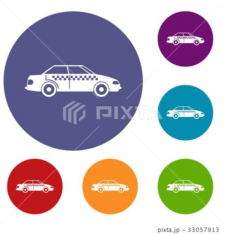 Taxi icons set 33057913