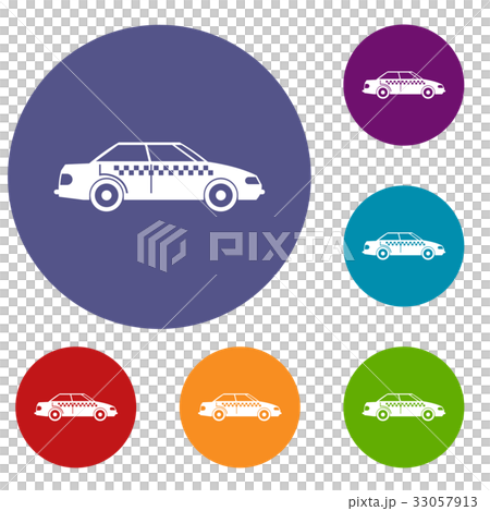 Taxi icons set 33057913