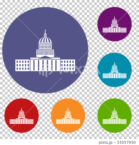Capitol icons set Capitol icons set 33057930