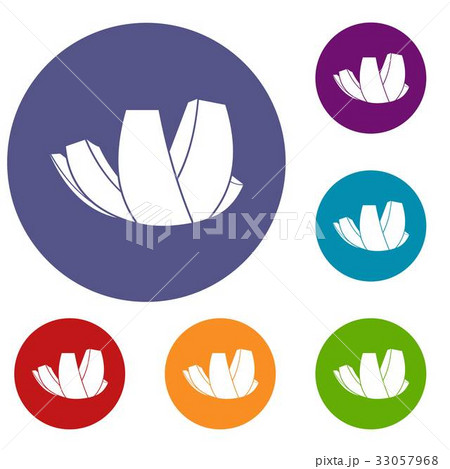 ArtScience Museum in Singapore icons set 33057968