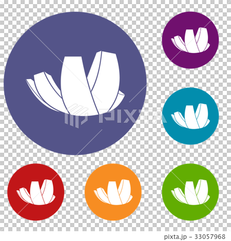 ArtScience Museum in Singapore icons set 33057968
