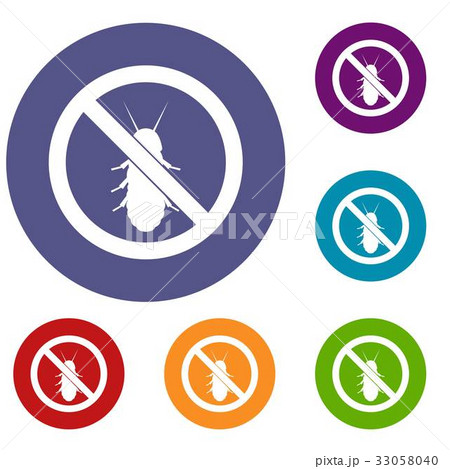 No termite sign icons set No termite sign icons set 33058040